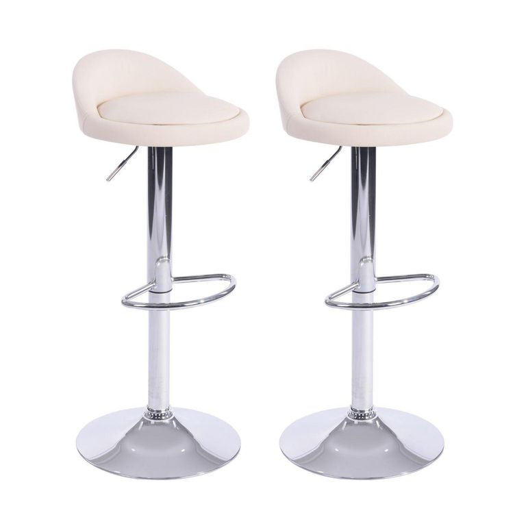 Set de 2 Sillas Struls Blanco 91x38x41 cm
