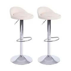 JUST HOME COLLECTION - Set de 2 Sillas Struls Blanco 91x38x41 cm