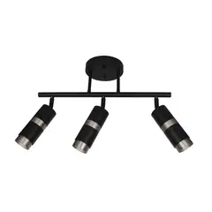 JUST HOME COLLECTION - Foco Interior Direccional Modern 3 Luces Metal Negro