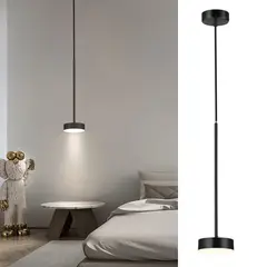 JUST HOME COLLECTION - Lámpara Colgante Metal Negro 10 cm