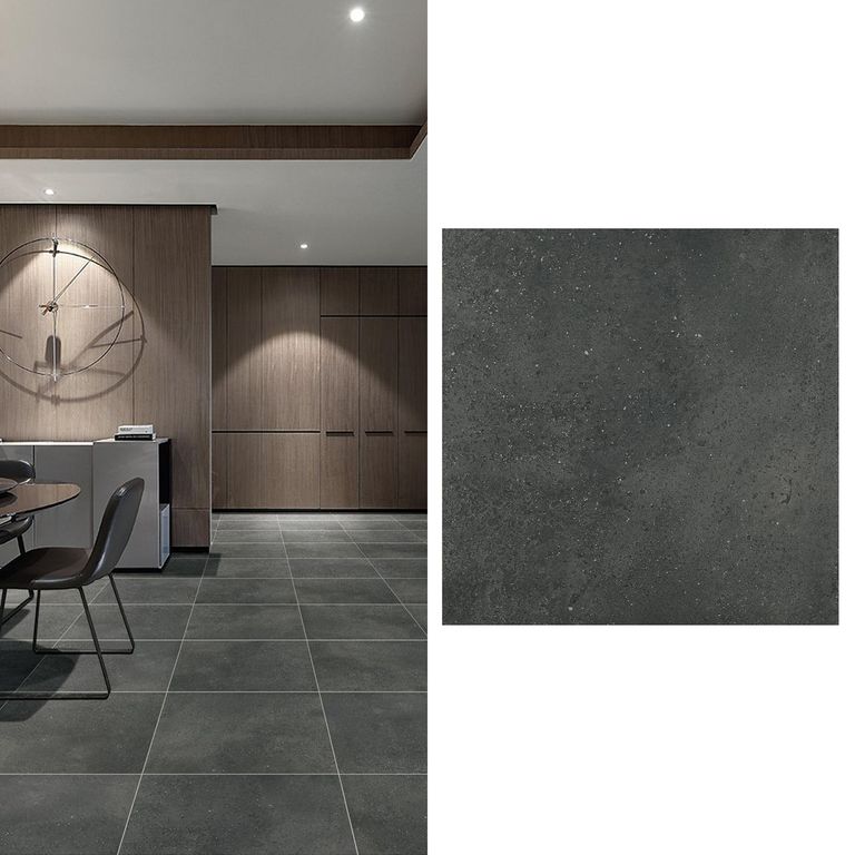 Porcelanato 60x60 cm Rust Dark Gris Oscuro 1.44 m2