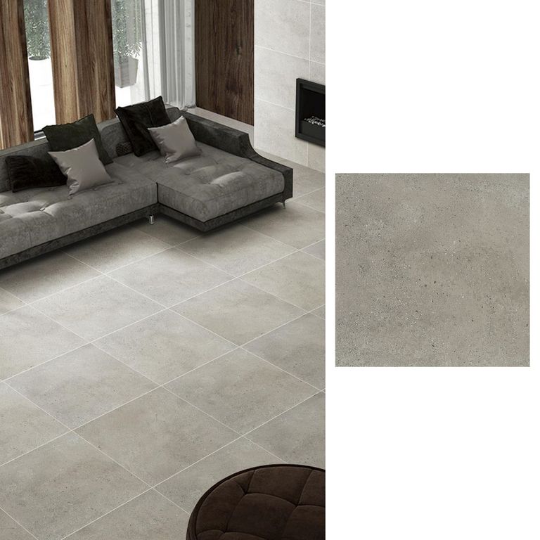 Porcelanato 60x60 cm Rust LT Grey Gris 1.44 m2
