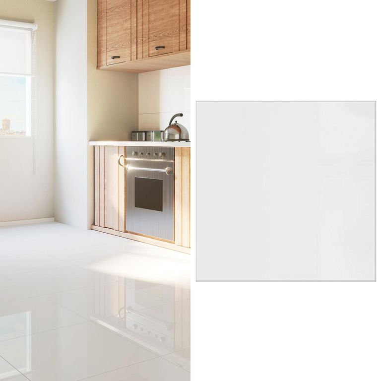 Porcelanato 60x60 cm Pure White Blanco 1.44 m2