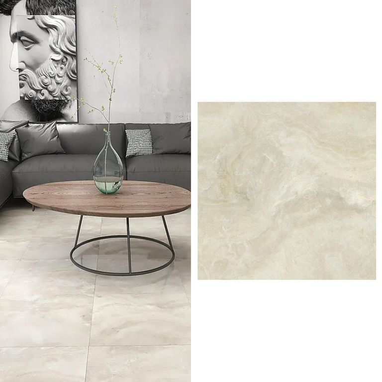 Porcelanato 60x60 cm Veta Greige Gris 1.44 m2