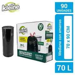 KLEINE WOLKE - Bolsas de Basura Ultra Resistentes 70x90 cm 70 Litros 90 unidad(es)