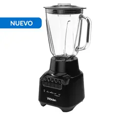 WURDEN - Licuadora de Vidrio 1.5 Litros Negro WBL-DESIGN750