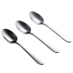 JUST HOME COLLECTION - Set de 3 Cucharas Cena Inoxidable Plateado