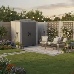 KETER - Bodega para Jardín Factor Beige. 208x178x113.5 cm