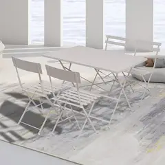 JUST HOME COLLECTION - Juego de Terraza Comedor Bergamo 4 Personas