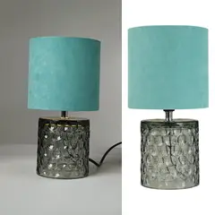 JUST HOME COLLECTION - Lámpara mesa colores 1l E27 verde