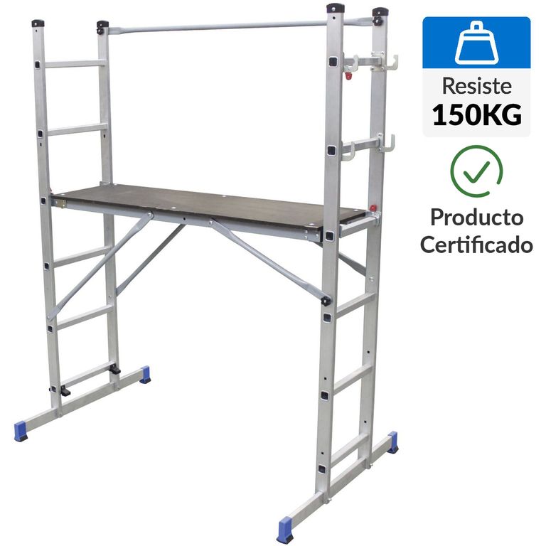 Andamio Articulada Acero 169 cm 12 Peldaños