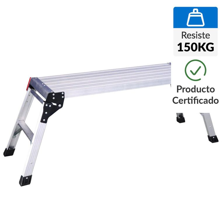 Plataforma De paso Aluminio 48 cm 1 Peldaños
