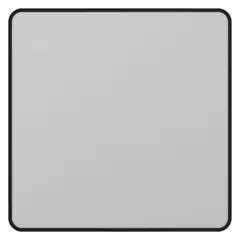 SENSI DACQUA - Espejo Pared Forma Cuadrada 60x60 cm Negro KR812