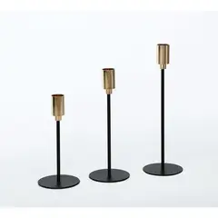 JUST HOME COLLECTION - Set 3 Candelabros Decorativos