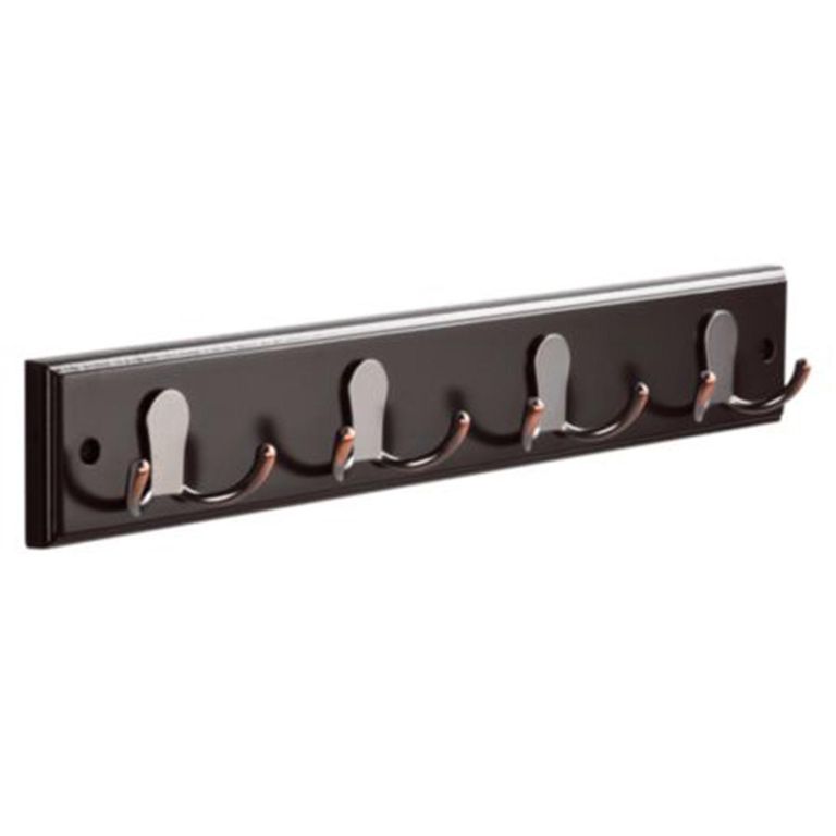 Percha Doble Espresso Zinc Espresso