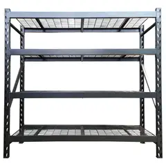 FIXSER - Estante Heavy Duty Acero 4 Nivel(es) 183x196x61 cm Plateado