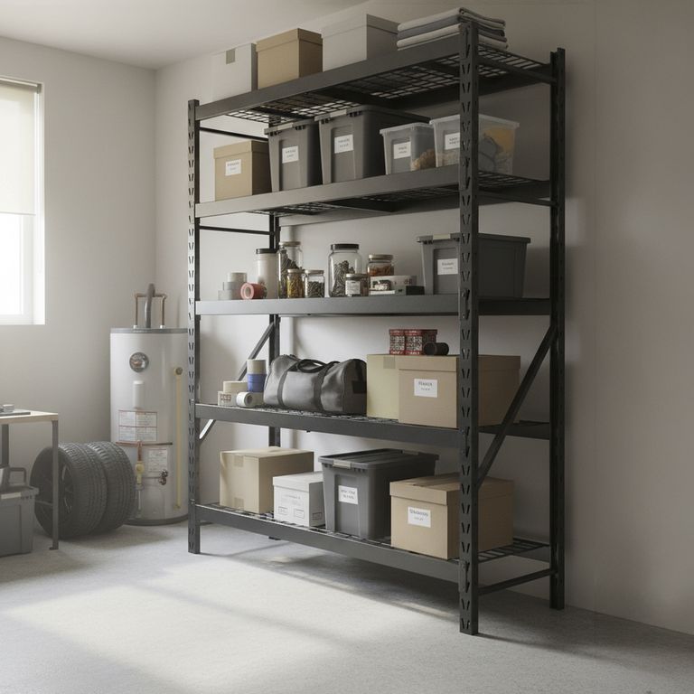 Estante Heavy Duty Acero 4 Nivel(es) 183x196x61 cm Plateado