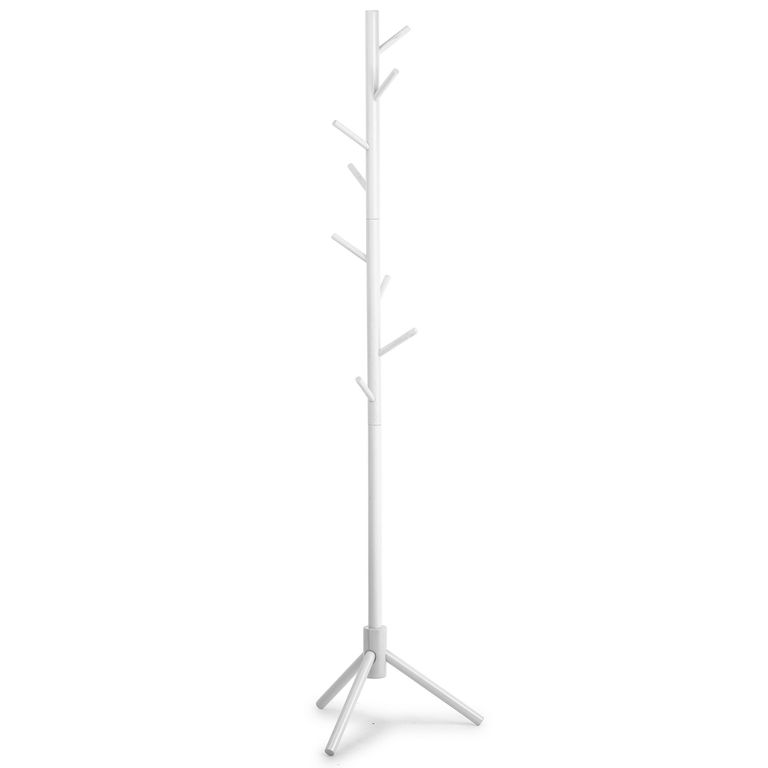 Perchero de Pie Madera Blanco