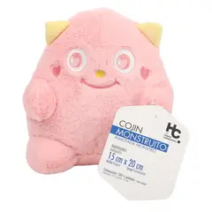 JUST HOME COLLECTION - Cojin monstruito rosado