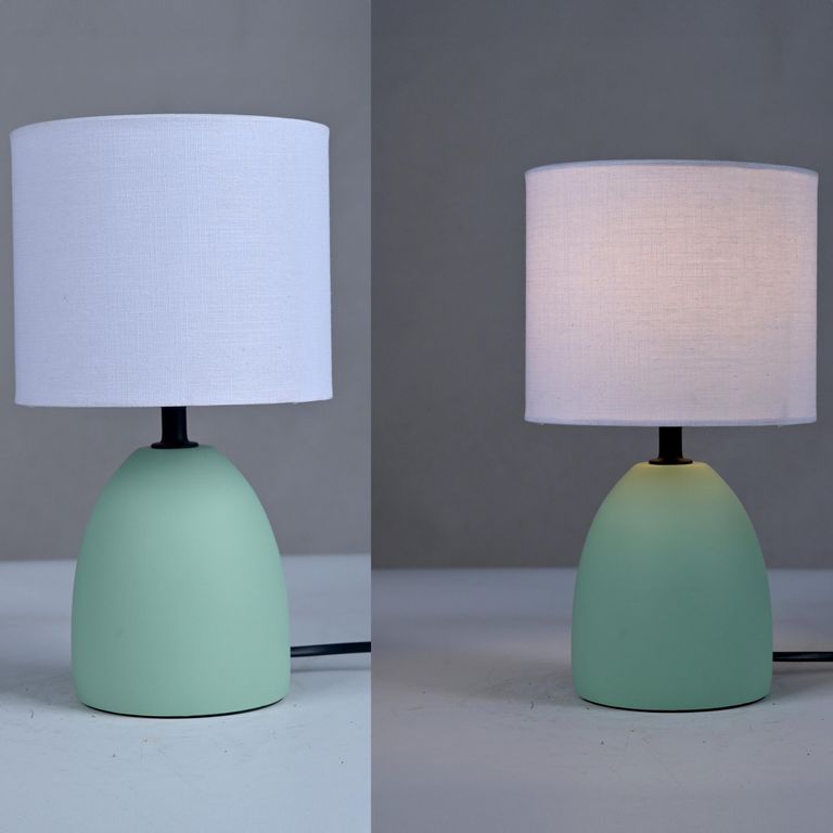 Lámpara Mesa Cerámica 1 Luz E27 Verde