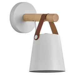 JUST HOME COLLECTION - Apliqué Nord Metal Blanco 30 W 12.5 cm