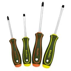 BAUKER - Set de destornilladores acero 4 unidades