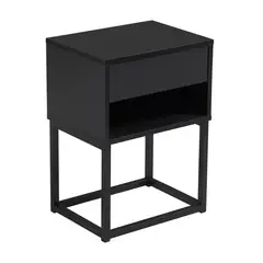 JUST HOME COLLECTION - Velador 1 Cajón España 40x55.3x30 cm Negro