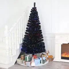 DEAR SANTA - Árbol Navidad con Luces Fibra Óptica 90x210 cm Luces Multicolores