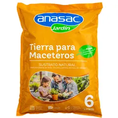 ANASAC - Tierra para Maceteros 6 litros saco