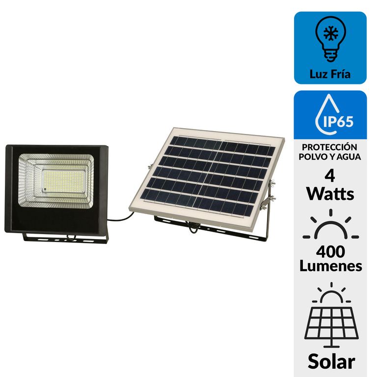 Reflector Solar 4 W IP 65 400 lm Luz Fría