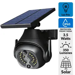 HALUX - Reflector Solar Cámara con Sensor 3.5 W IP65 350 lm Luz Fría