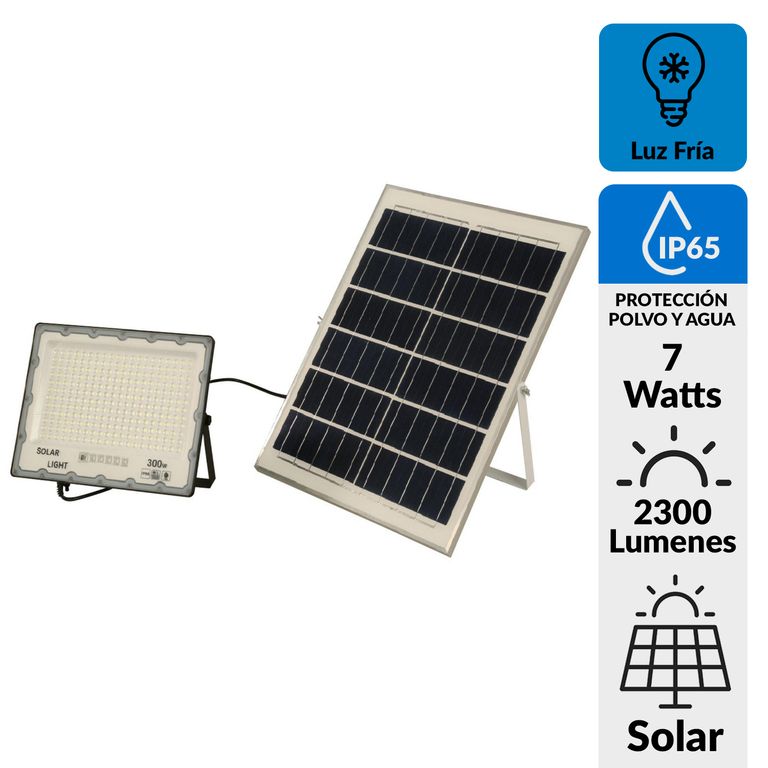 Reflector Solar Top 7 W IP 65 2300 lm Luz Fría