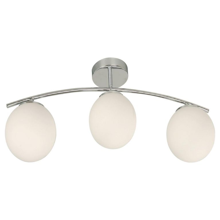 Lámpara Techo Cristal Blanco