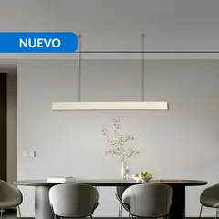 JUST HOME COLLECTION - Lámpara Colgante Plástico Blanco 120 cm