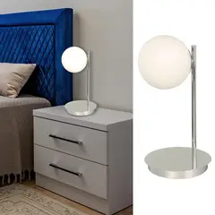 JUST HOME COLLECTION - Lámpara Mesa Celio 1L E27 Cromo