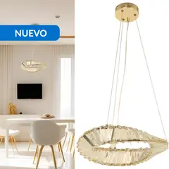 JUST HOME COLLECTION - Lámpara Colgante Cristal Beige