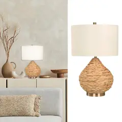 JUST HOME COLLECTION - Lámpara Mesa Ostiense 1L E27 Cobr