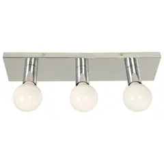 JUST HOME COLLECTION - Aplique Vanity 3L E27 Cromo