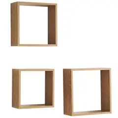 JUST HOME COLLECTION - Repisa Cubo 3 Nivel(es) 30x24x27 cm Oak