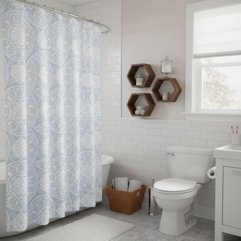 Cortina Ban Tela Eco Meda 178x180 cm