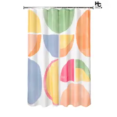 JUST HOME COLLECTION - Cortina Baño Tela Blocks 178x180 cm