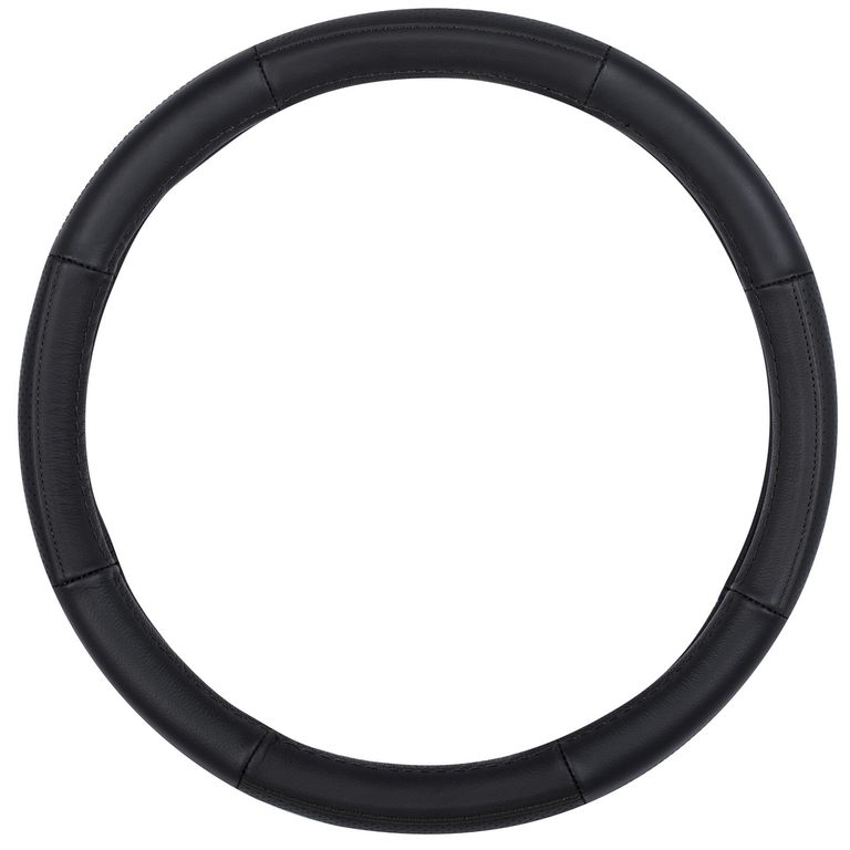 Cubre volante Ecocuero 38 cm Negro/Gris