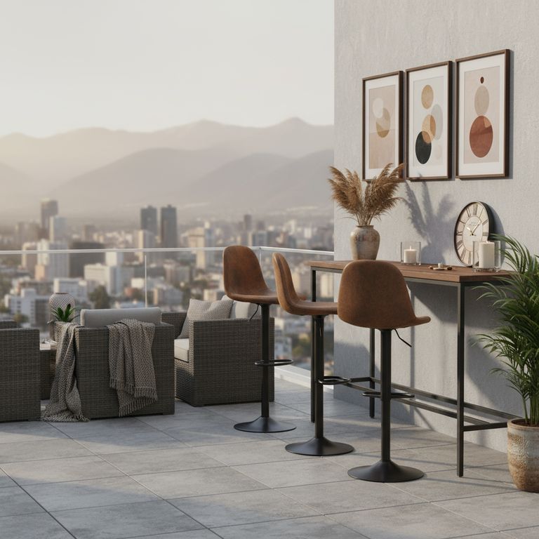 Set Sillas Bar Franke Café 112x41x47 cm