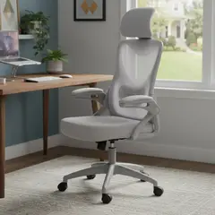 JUST HOME COLLECTION - Silla Escritorio Ergonómica Gris