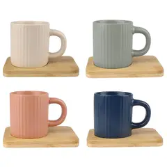 JUST HOME COLLECTION - Set Tazón 100 ml Cerámica Multicolor