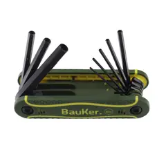 BAUKER - Juego de llaves hexagonales 8 unidades