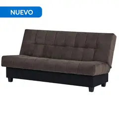 JUST HOME COLLECTION - Futón Aurora con almacenamiento café 186x92x92 cm