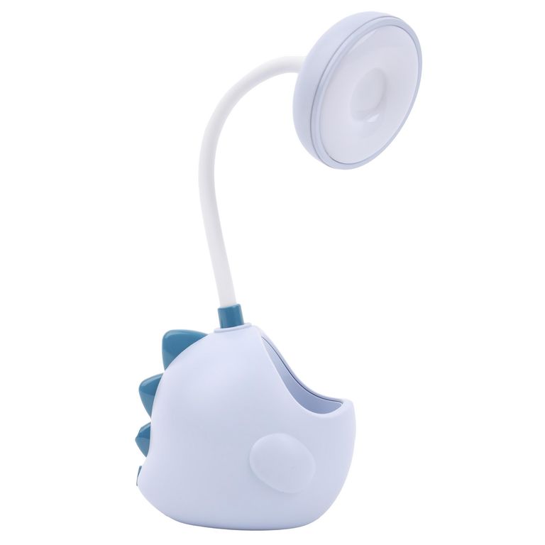 Lámpara Mesa Infantil Usb Dino Azul