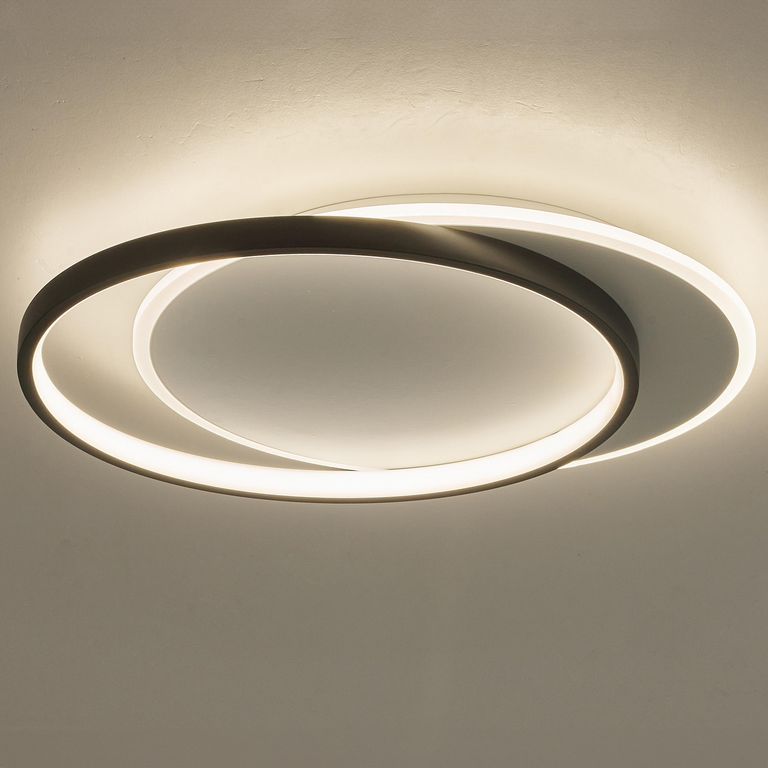 Lámpara Led Techo Metal Negro 45 cm