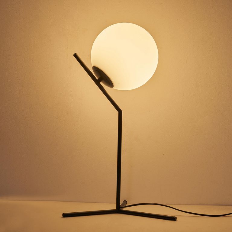 Lámpara Mesa Bellevie 1 Luz E27 Negro